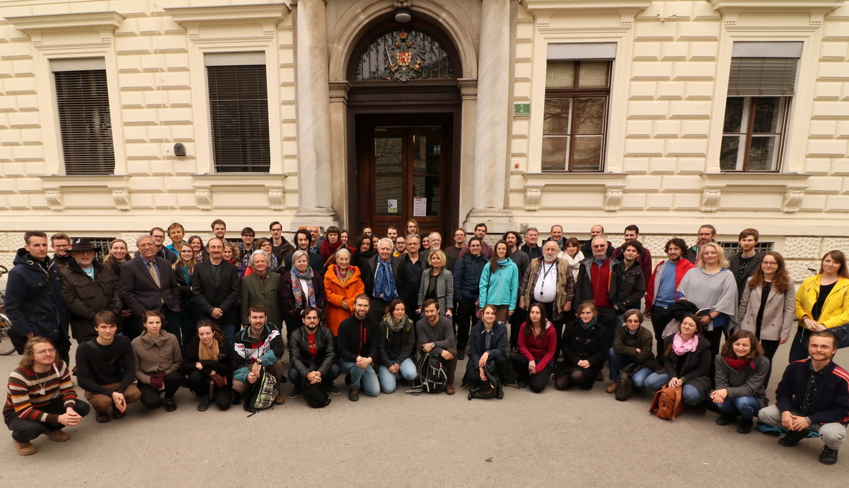 Gruppenfoto: ÖEG-Kolloquium an der Universität in Graz, 16.3.2019 (Foto: Christian Komposch)