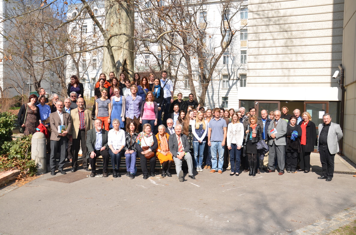 Gruppenfoto: ÖEG Kolloquium in Wien, Department für Tropenökologie und Biodiversität der Tiere, 17.3.2012 (Foto: Fritz Gusenleitner)