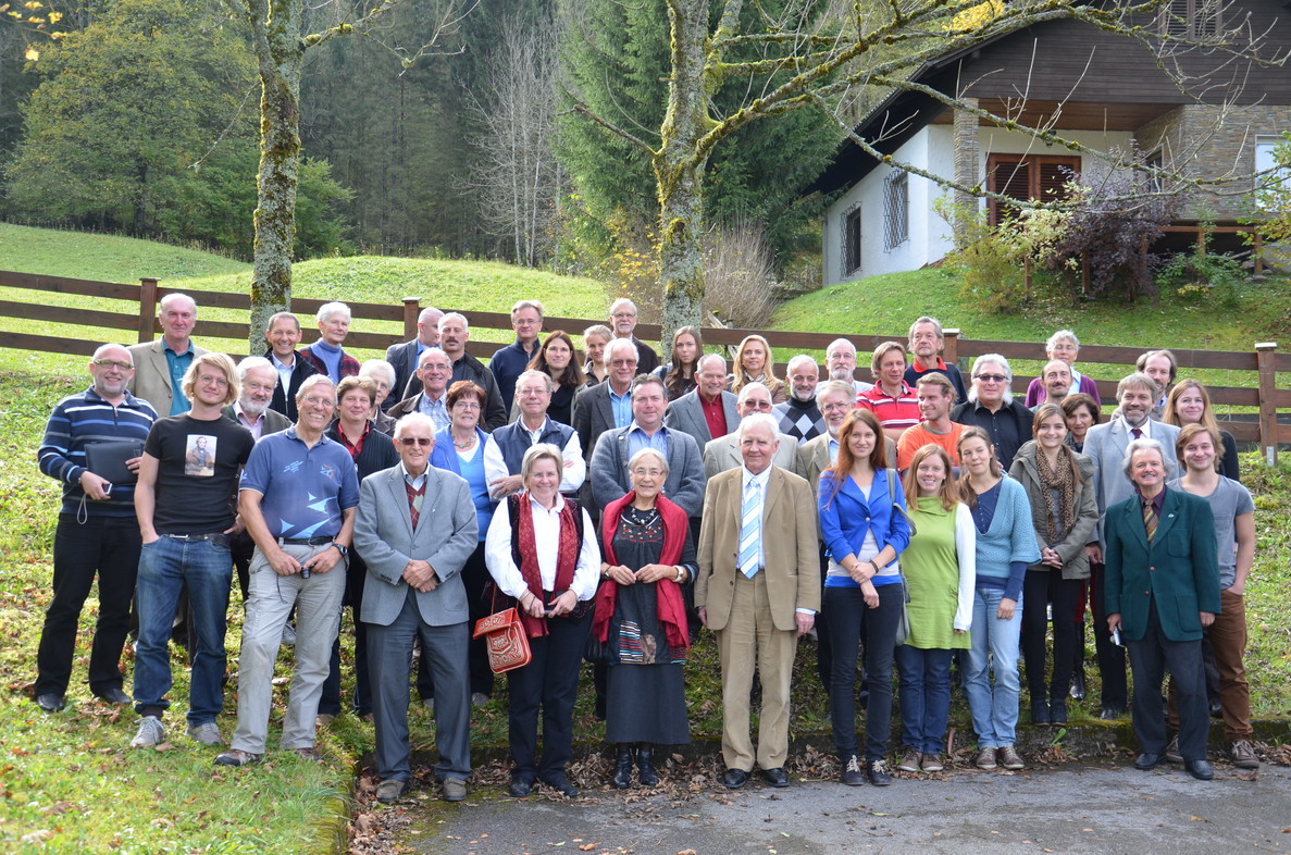 Gruppenfoto: ÖEG Fachgespraech in Lunz, Wasser Cluster Lunz - Biologische Station GmbH, 13.10.2012 (Foto: Fritz Gusenleitner)